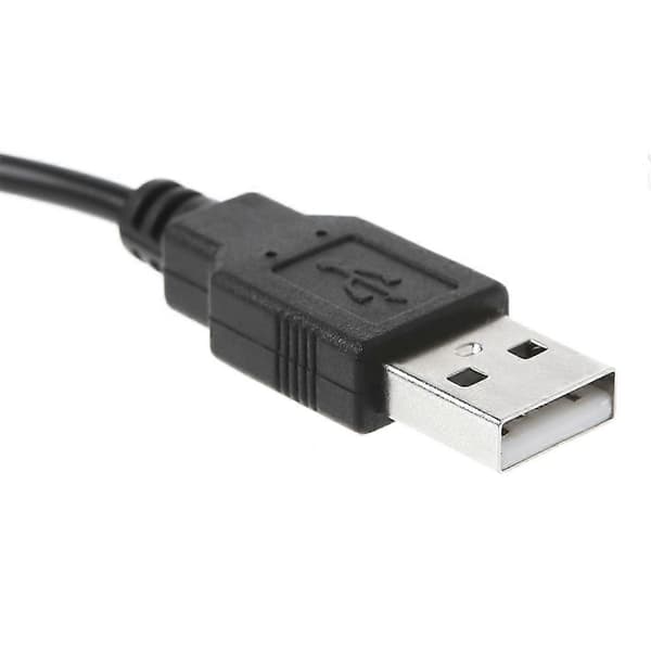 1,2 m / 3,94 ft 2-i-1 USB-datakabel Opladekabel Ledning Velegnet til PSP 2000/3000 Konsol - Sort