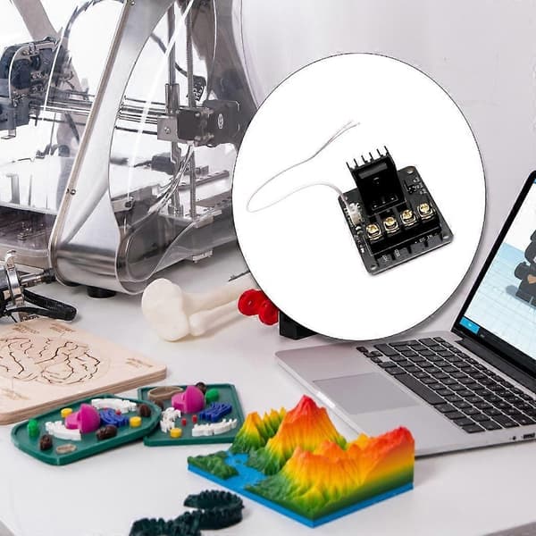 HighPower Hot Bed Modul Varmebed Strømmodul Udvidelse 3D Printer MOS Rør Sæt Med Kabel 25A Strøm