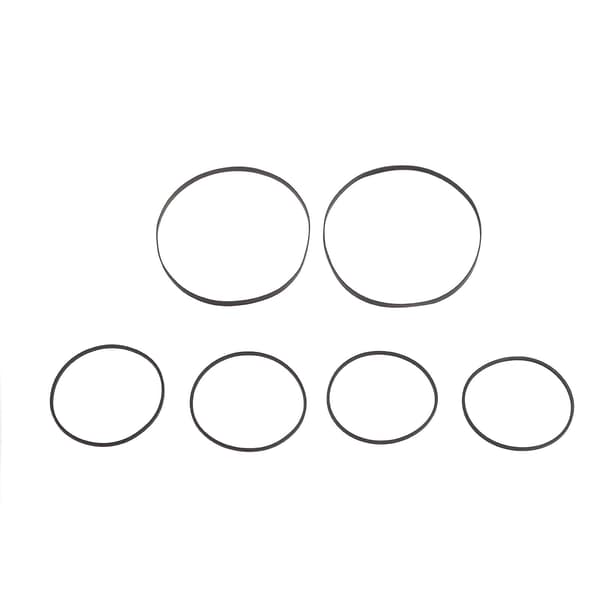 6 stk/sett Turntable Belt Gummibelte for Sharp GF-700 Plate spiller