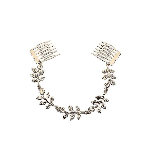 Arm Cuff Bröllops Smyckesset Laurel Leaf Branch All- Leaf Kam (2 st)