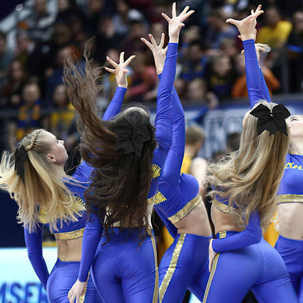 2 st stora cheer-rosetter, 8 tum jumbo cheer-hårrosetter, elastiskt hårband för hästsvans för cheerleaders tonårsflickor, rosett hårtillbehör