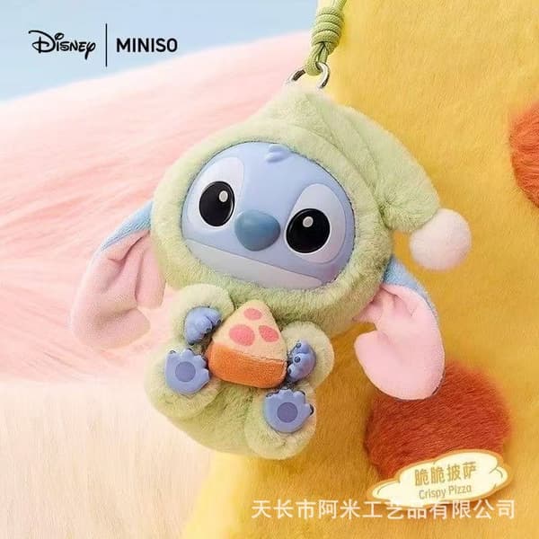 Minisos nye Stitch Bedtime Snack Series Blind Boxes - Crispy Pizza Edition