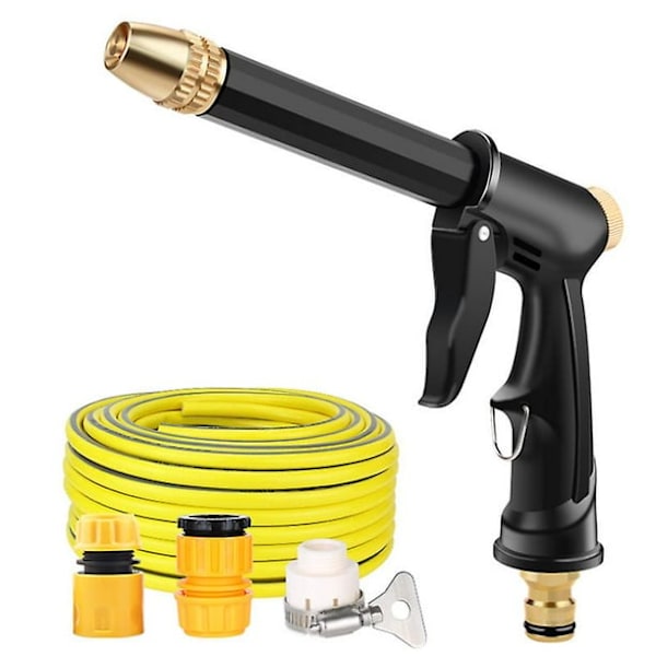 Car high pressure car wash water gun new copper-plated nozzle thick long pole home car dual-purpose high pressure wash car high pressure gun