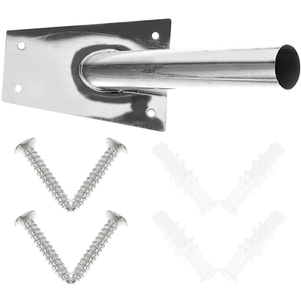 1 Set Flaggstångshållare Väggfäste Flaggstångshållare Aluminiumlegering Metallfäste