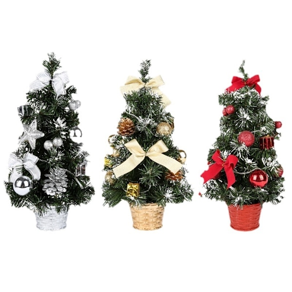 40CM bordpynt juletræ lys dekorative lys fyrretræ mini træ julepynt nytårsgave
