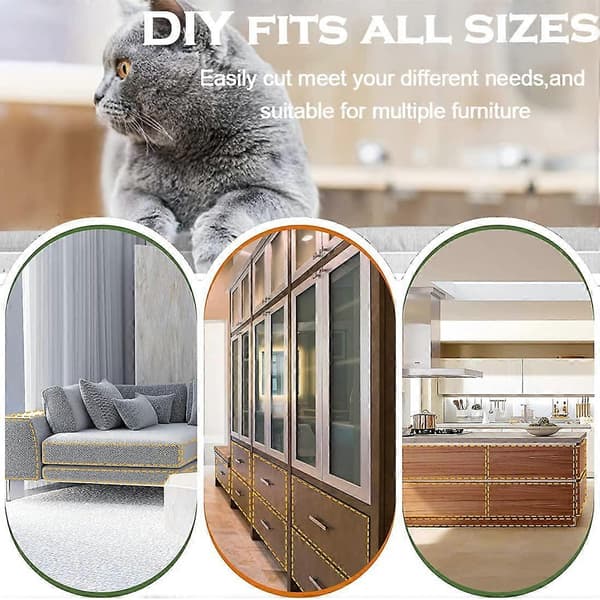 6-pack Repskydd för Soffa, 45 cm x 30 cm, Transparent Katt Repskydd för Möbel, Repskydd