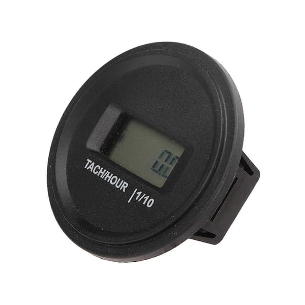 Tacho-timer LCD-display Rund Høj Præcision RPM Timer Måler til Motorcykel ATV Udenbordsmotor Generator Plæneklipper