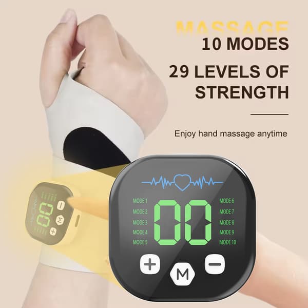 EMS Seneskede Håndledsmassager, Smart Håndledsstøtte, Hjemmebrug, Universal Smart Håndledsstøtte