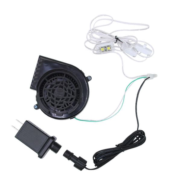12V 1,5A Oppblåsbare Luftblåser Erstatningsvifte Motor Med 3 LED Lys Dz