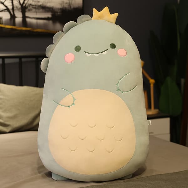 Nye 45cm og 60cm plysdyr søde og bløde store puder Dinosaur 60cm