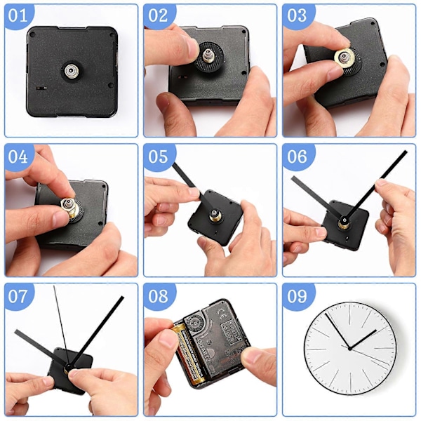 8 Sarjaa Kellon Liikutusmekanismeja Osoittimilla DIY Kellon Korjaus Vaihto-Osat