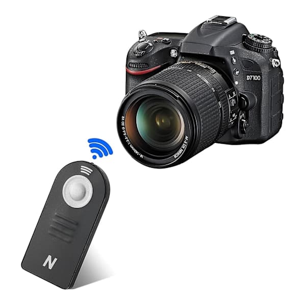 Fjernkontroll for Nikon D60 D600 D610 D70 D70s D7000 D7100 D7200 D750 D80 D90