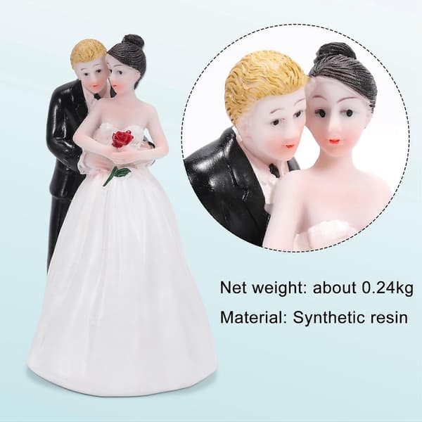 \"Ja til den\" Bryllupskakepynt Skreddersydd Brud & Brudgom Par Figur Bryllupskake Topper