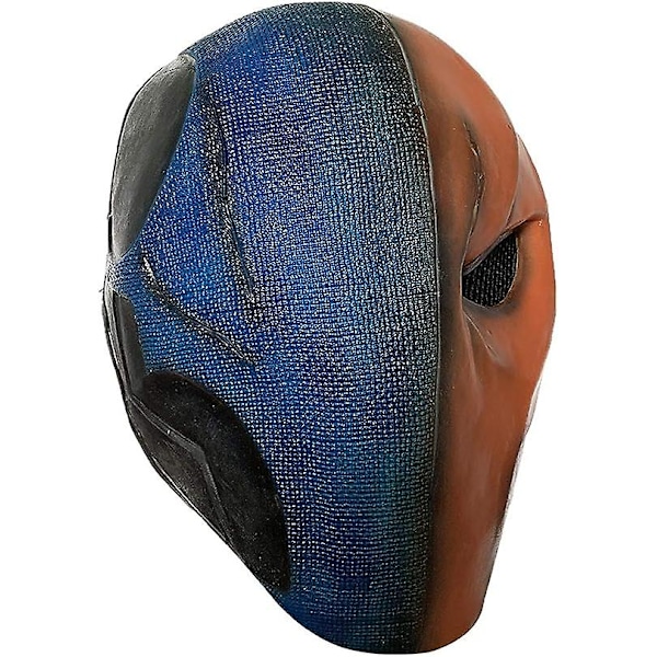 Deathstroke Latexmaske Arkham City Superhelt Til Halloween Cosplay Rekvisitter