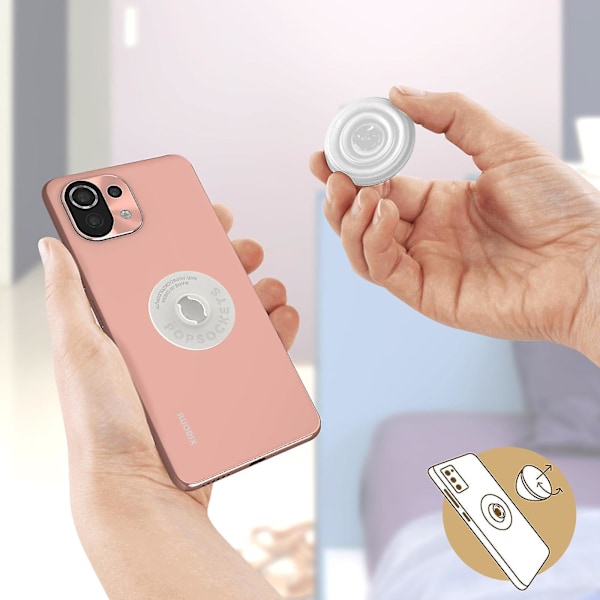 PopGrip til telefon med marmor fra PopSockets