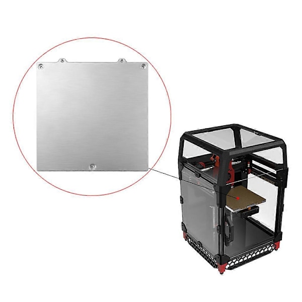 Varm Sängstödskiva Aluminium Fjäderplatta Plattformskiva 120x120x6mm Metall 3D-skrivardel för Voron V0 V0.1 Z-axel