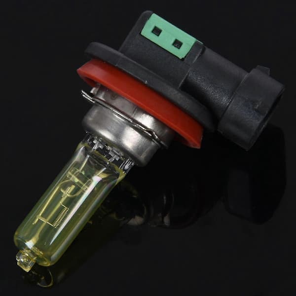2x H8 35W Gule Tåkelys Hodelykt Pære Halogen Pære 2500K 12V