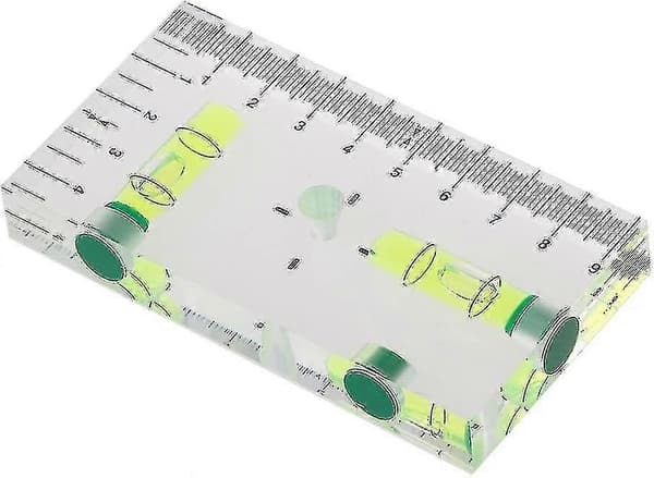 Mini-vattenpass med hög precision, tvåvägs, transparent och magnetisk
