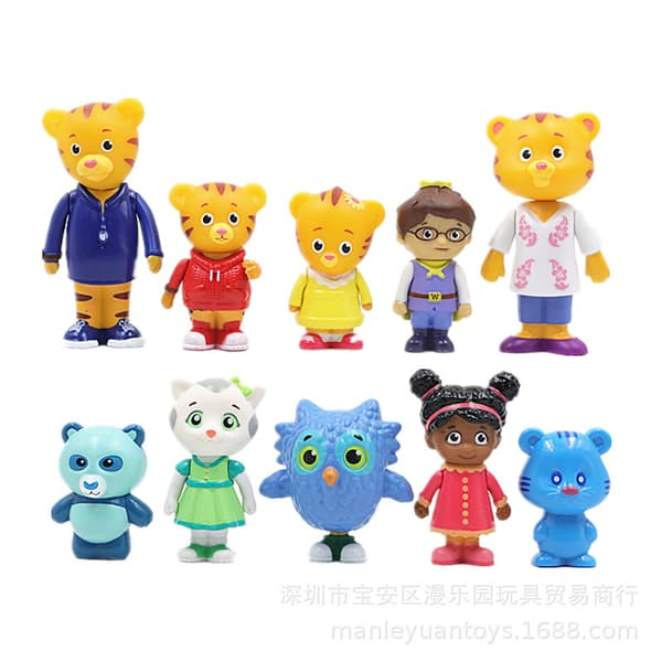 Daniel Tigers grannar, vänner och familj dockset (10 delar)
