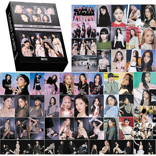 Nmixx Photo Cards 55pcs Nmixx Ad Mare New Album Lomo Cards Nmixx Post Cards Gift For Fans Daughter Nmixx Merch