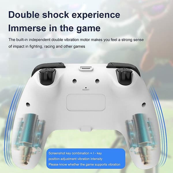 S01 Trådløs Spillkontroll Gamepad Joystick for Switch Datamaskin TV 6-akset Somatosensorisk