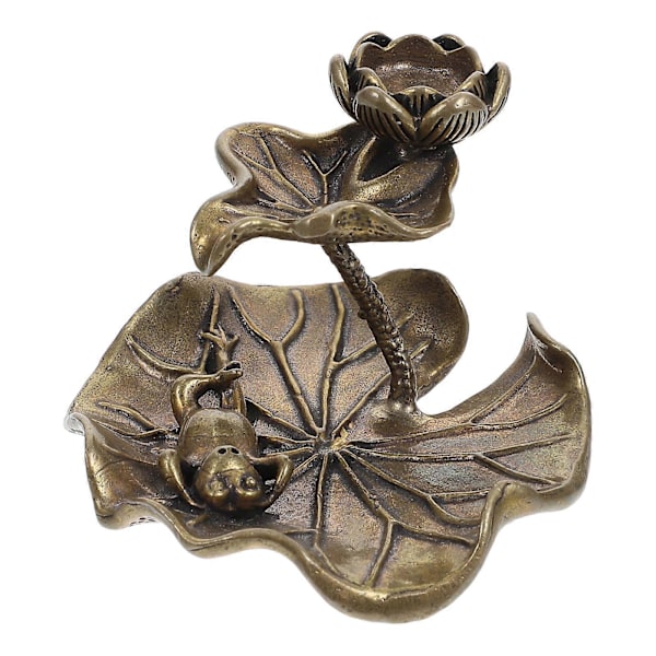 Elegant Lotus Design Røgelsebrænder i Messing til Borddekoration