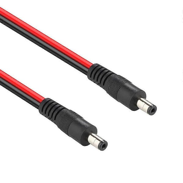 Hanneklemme Forlængerledning 5,5x2,1mm Strømadapterkabel til LED-Strips