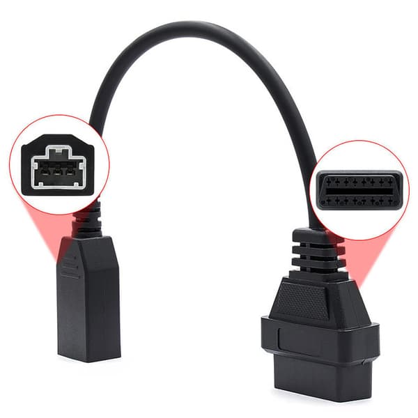 Honda 3-ben til OBD2 16-ben diagnostisk adapterkabel