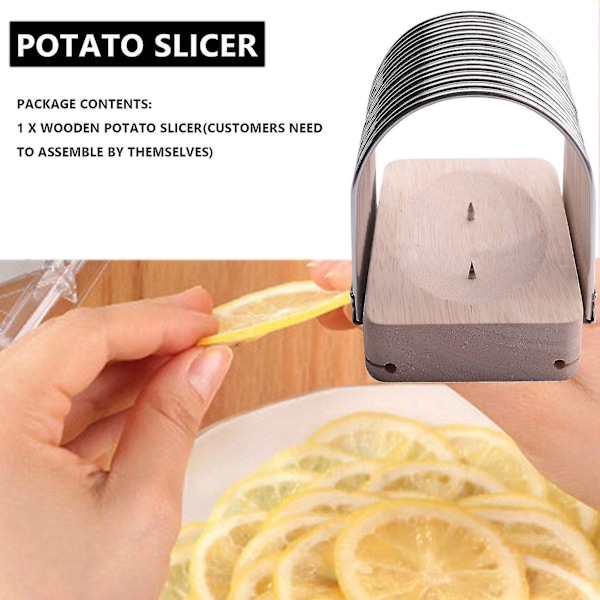 Hasselback Potatis Skärare Potatis Skärverktyg Fast Tomat Lök Skärare Anti-skärning Hand Rostfritt