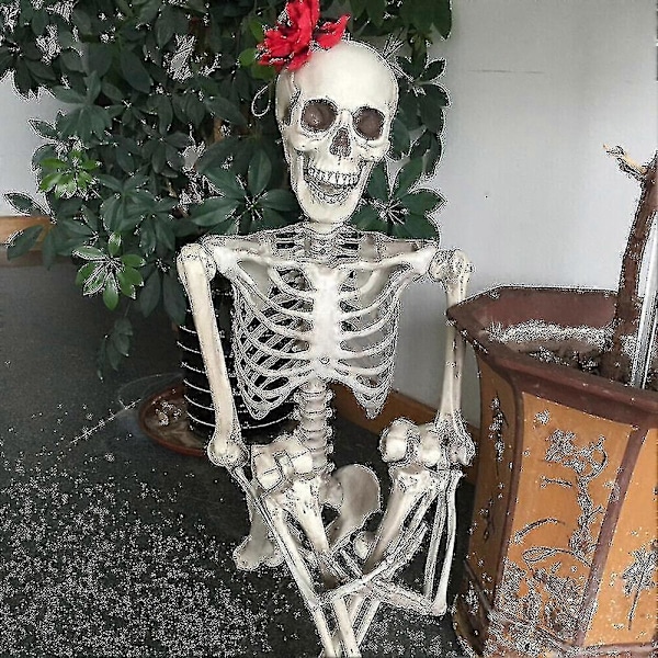 90 cm:n Poseerattava Ihmisluuranko Halloween-juhlan Koristelu