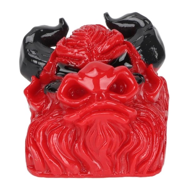 Handgraverad Harts Keycap Bullhead Harts Keycap Form Värmebeständig Artisan Keycap för Universal Mekaniskt Tangentbord Typ D