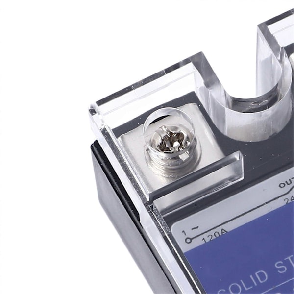 Solid State Relä Enfas DC till AC SSR med Plastskydd Ingång DC3?32V Utgång AC24~480V 120A