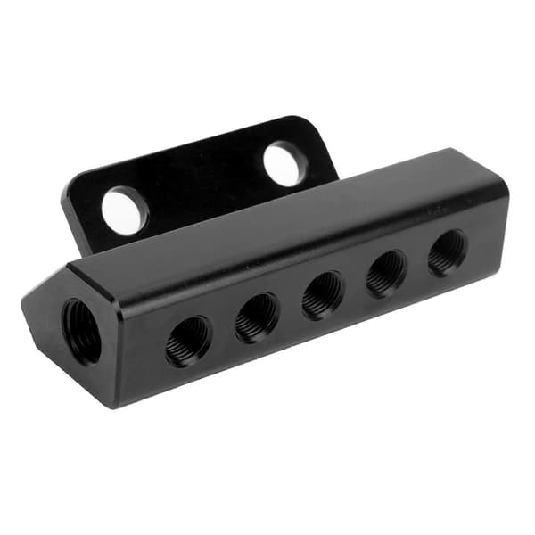 Universal Vakuumblokk Innsug Manifold Aluminium Legering Drivstoff Gass Turbo Avlastningsventil Boost