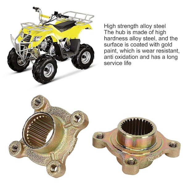 2 st Hjul Bakaxelnav 28 Tand Spline 4 Bultar för 50CC 110CC 150CC Fyrfyrhjuling ATV Go Kart