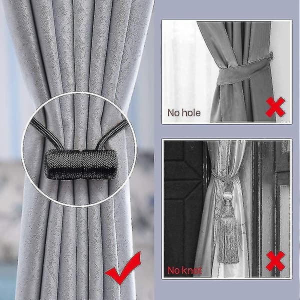 2 stk. Ain Tieback Ain Clips Rope Backward Ain Hs