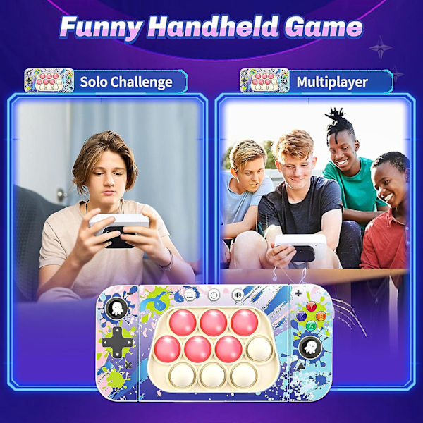 Puzzle Pop Lysende Spil Fidget Rejse Spil, Rejse Sensoriske Fidget Legetøj Populære Håndholdte Spil Til Anti Angst Børnegaver