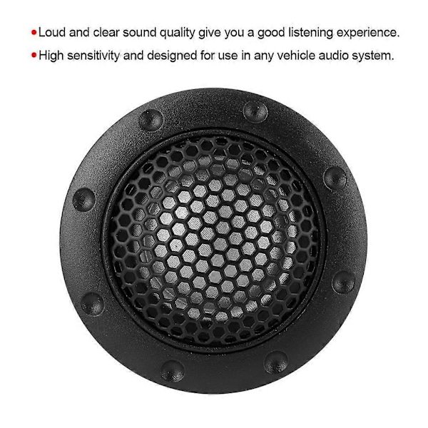 2 st 25 mm/1 tum Universal Dome-högtalare för bil Stereo Liten Diskanthögtalare Ljud
