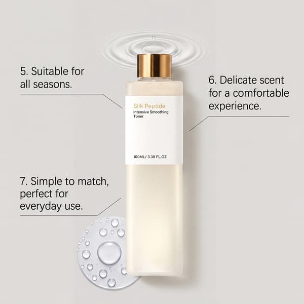 Silk Peptide Intensiv Utjevnende Toner 100ml – Hydrerende Ansiktstoner