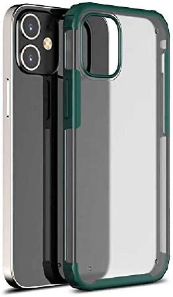 Bavurmak iPhone 13 mini TPU+PC Laser Silikon Kılıf - Yeşil