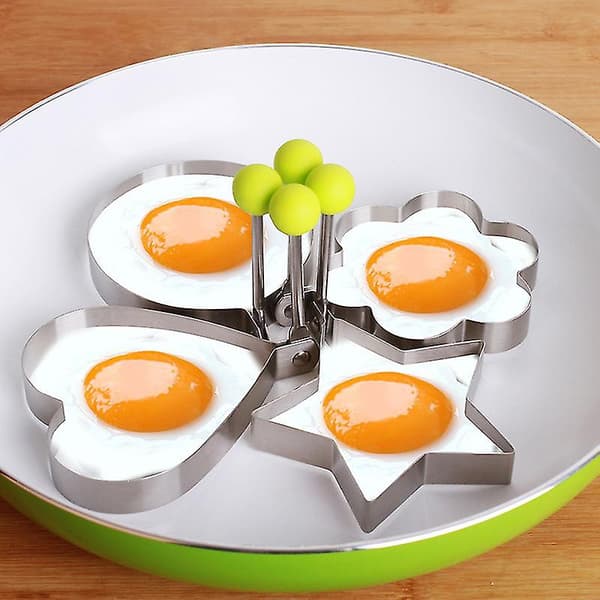 Mindre Stål Stekt Eggform -sd Eggringer Pannekakeform Med For Hjemme Kit(3stk)