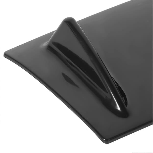 Bakre Bumper Lip Diffuser Spoiler Vanntett Blank Svart Universal for Bilmodifisering 5 Finner