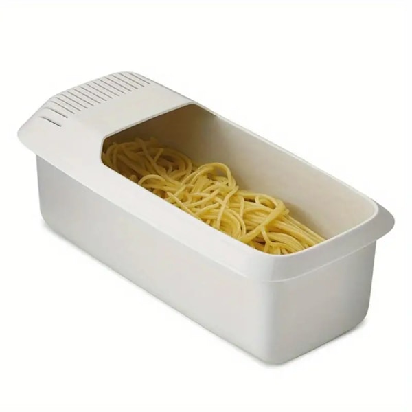 1 st Mikrovågsugnspasta-kokare - Värmebeständig, hopfällbar, enkel sil-ångkokare - Lägenhet, studentboende