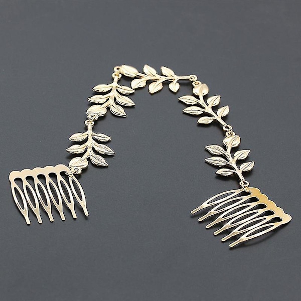 Arm Cuff Bröllops Smyckesset Laurel Leaf Branch All- Leaf Kam (2 st)