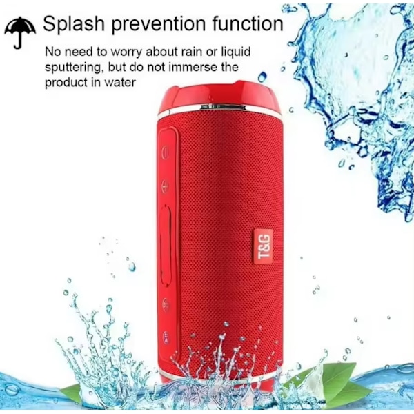 TG116 Langaton Bluetooth-kaiutin Bass Bluetooth-kaiutin Tukee USB:tä Vedenkestävä Ulkokaiutin