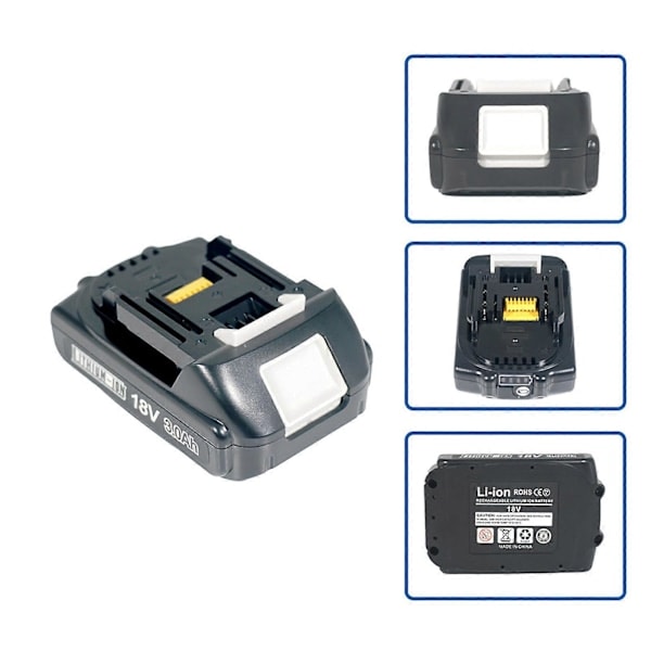18V akku 2AH 6000mA sopii Makita BL1860 sähkötyökalun akulle BL1850 BL1840 BL1820