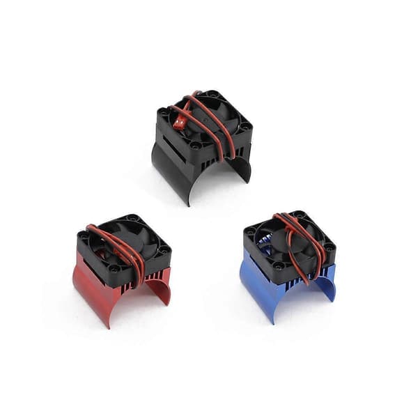 42mm Motorkøleventilator Varmesænke til 1/10 E- E- Summit Arrma 1/8 Kraton Talion RC Bil, 1