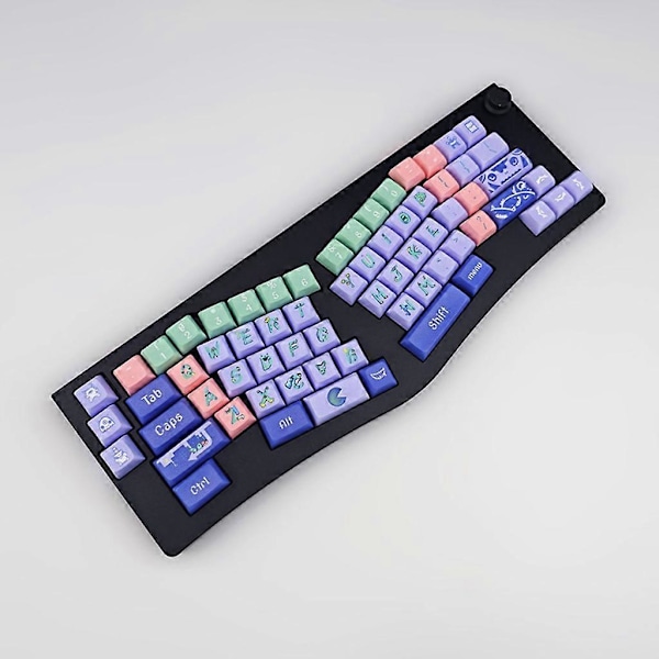 126 Taster XDA Profil Tegneserie StayupMonster Taster PBT Farvesublimering Mekanisk Tastatur Tastesæt