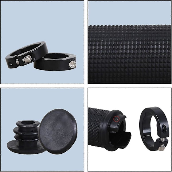 Slitasje-resistent styredeksel Styregrep MTB Lock-on Styre Sykkel Blandet Voksen Sykkeltilbehør Beskytter Sykkelstyre 22 mm Sykkel