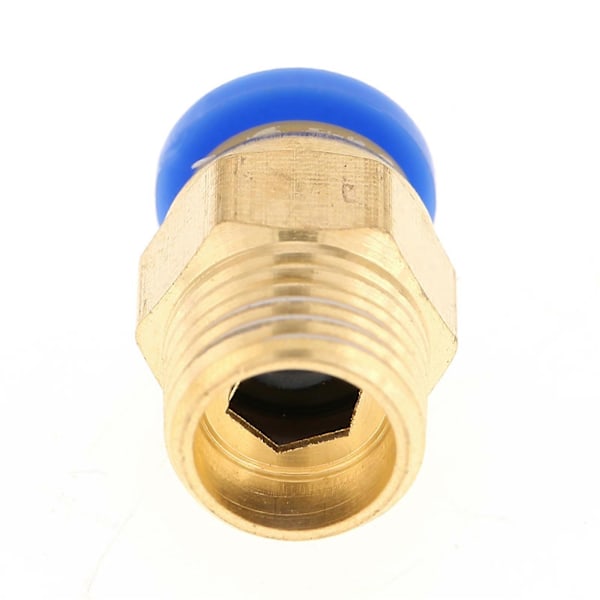 10 stk Pneumatiske Hurtigkoblinger Luftfittings Adapter 8mm Diameter Gevind 1/4BSP Sæt