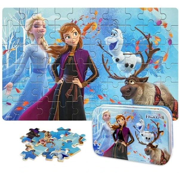 Pussel för barn 4-8 år, 60 delar Frozen pussel för barn, flickor och pojkar, pedagogiska pussel